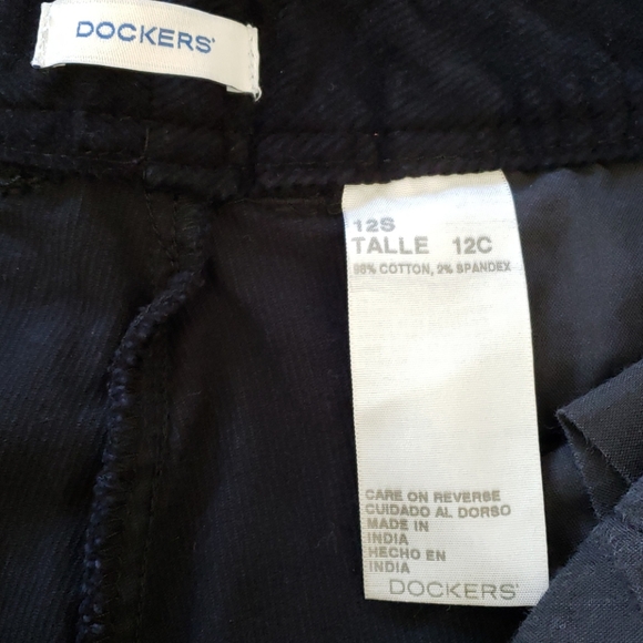 Dockers black  Size 12 S  Corduroy jeans - Picture 2 of 6